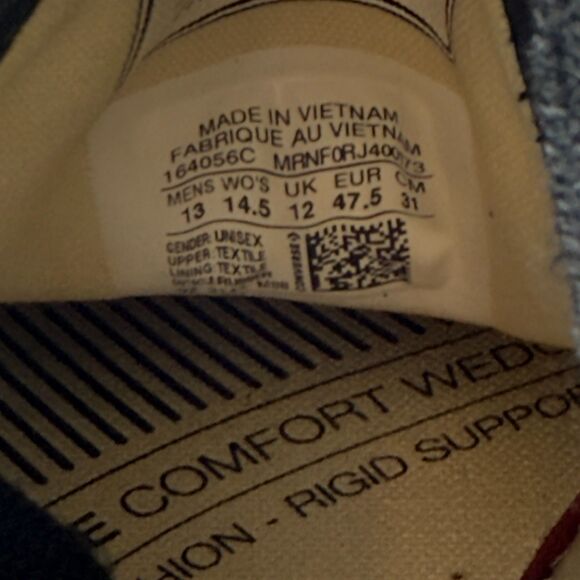 Converse Jack Purcell Mens 13 Shoes Black White Low Top Casual Sneakers - Picture 11 of 12